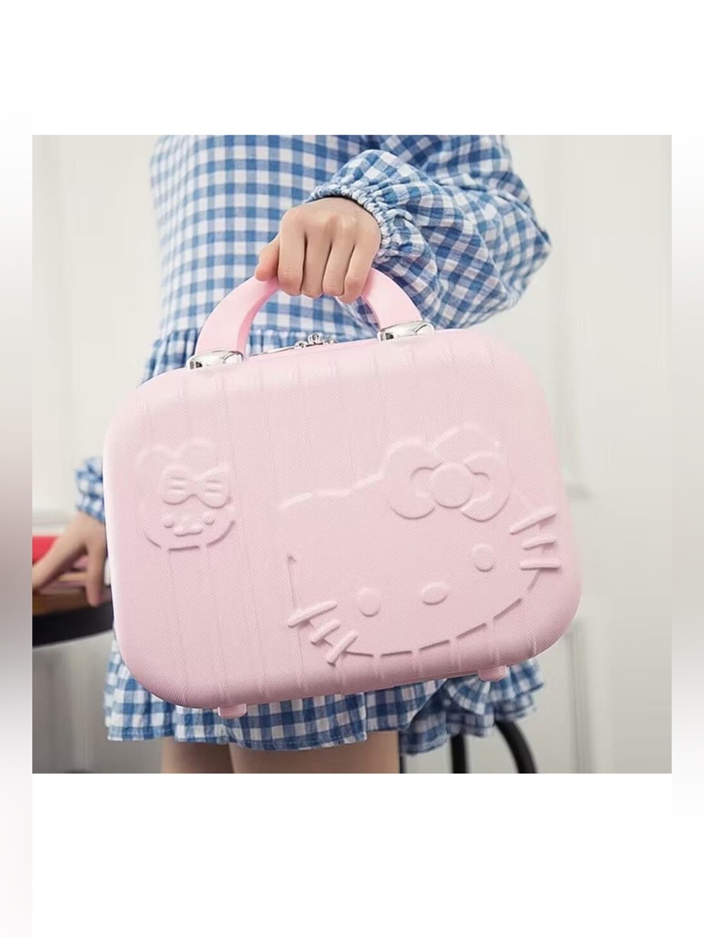 Hello Kitty  NWT Travel Cosmetic
Case Box Beauty Makeup Case
Bag Organizer Pink